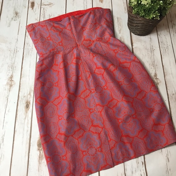 J Crew “Ella” Paisley Strapless Dress - Picture 7 of 8